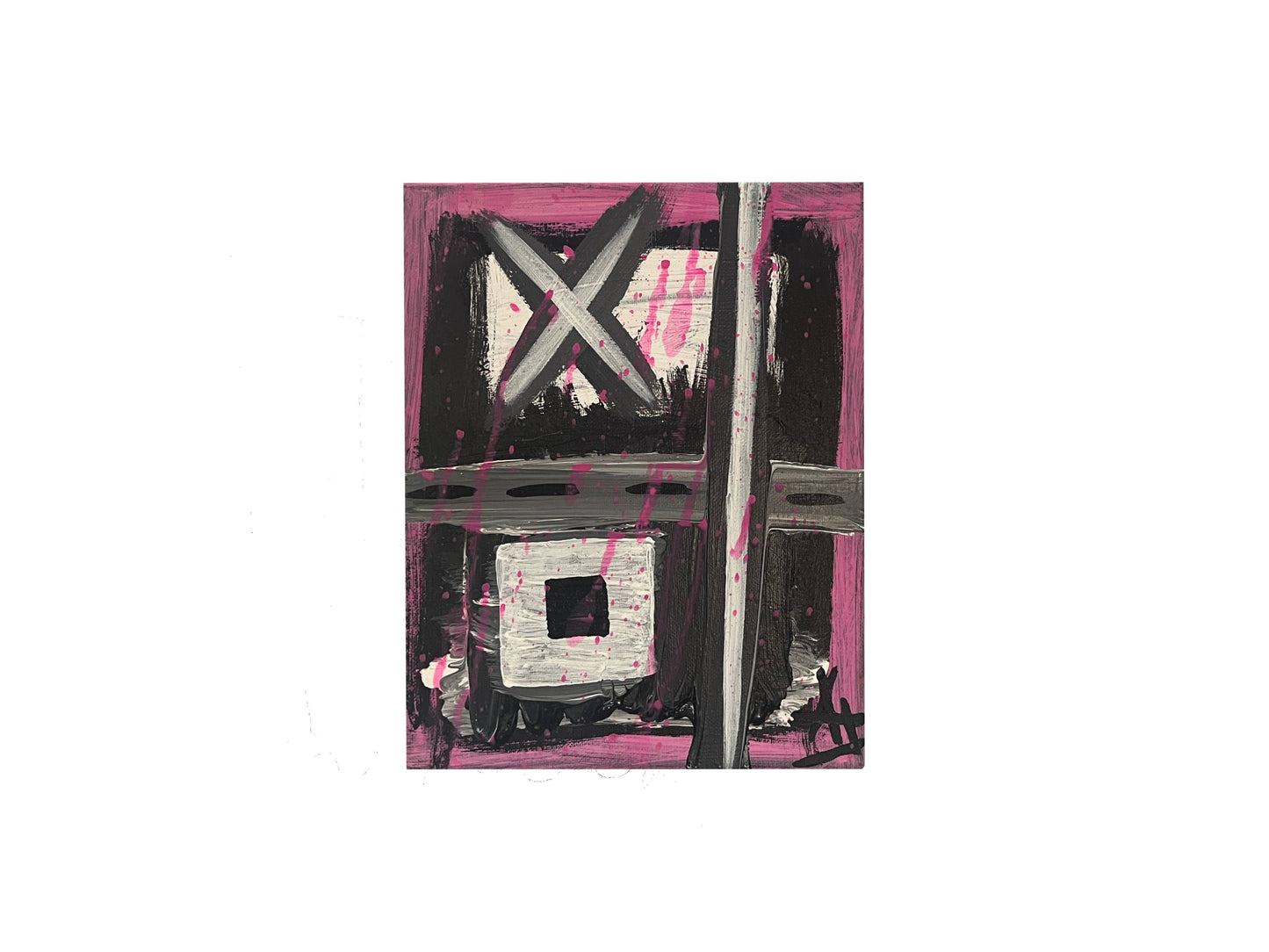 "Untitled (Twins)" Abstract Diptych Painting