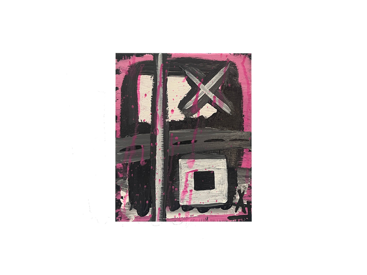 "Untitled (Twins)" Abstract Diptych Painting