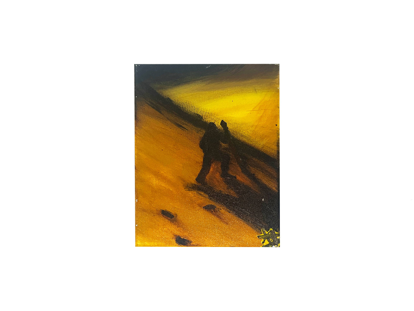 "Deserted" Abstract Acrylic Painting