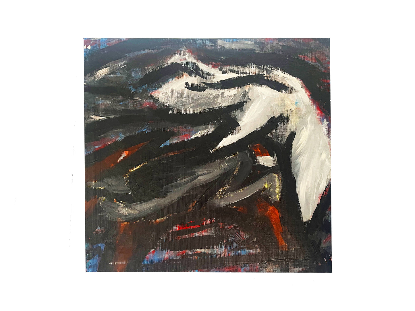 "The Conception of The Minotaur" Abstract Acrylic Painting