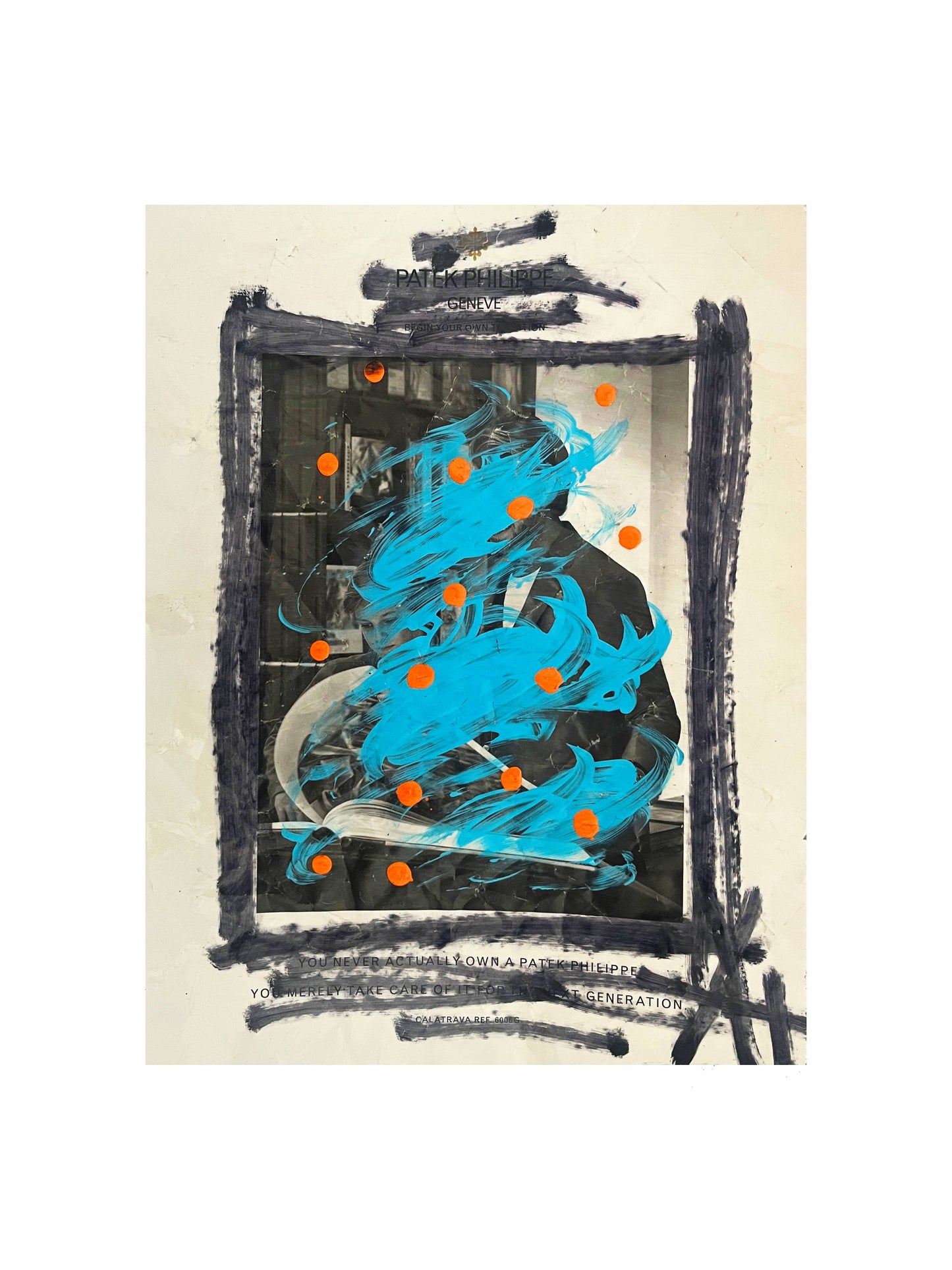 "Untitled (Patek)" Abstract Acrylic Painting