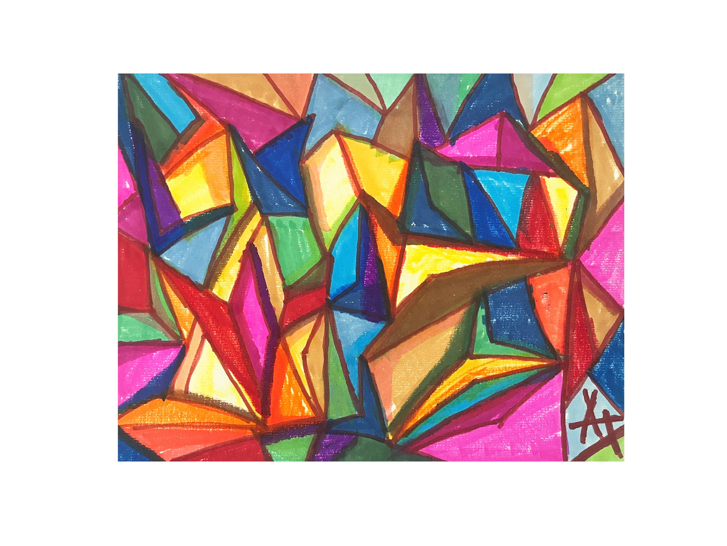 "Untitled" Abstract Drawing