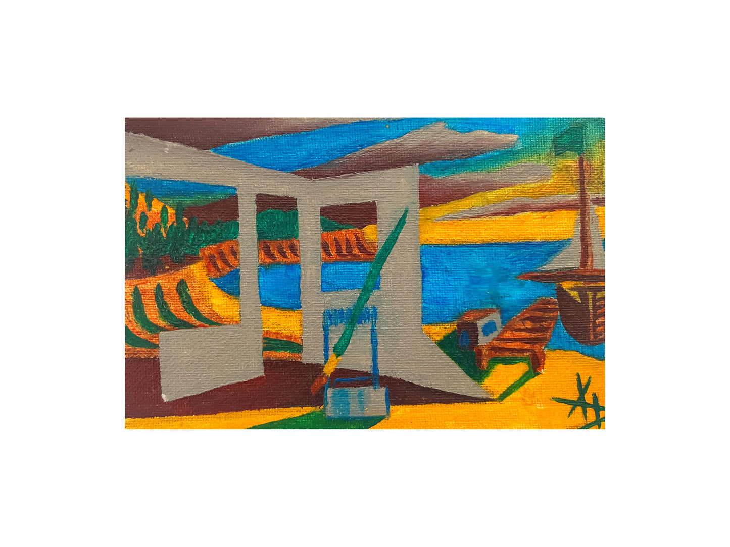 "Untitled" Abstract Oil Painting