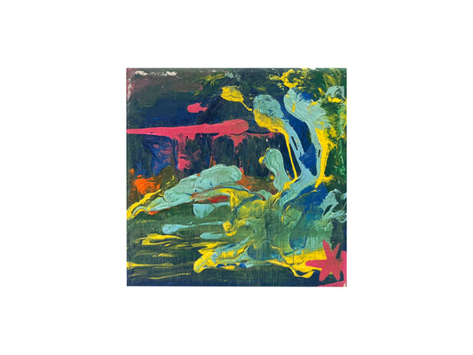 "DO NOT ENTER" Abstract Acrylic Painting