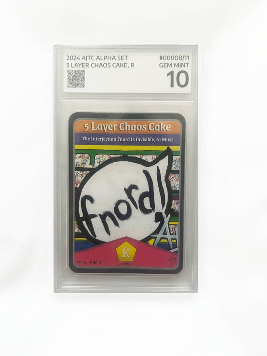 AJTC Graded Card - 5 Layer Chaos Cake (Mint)