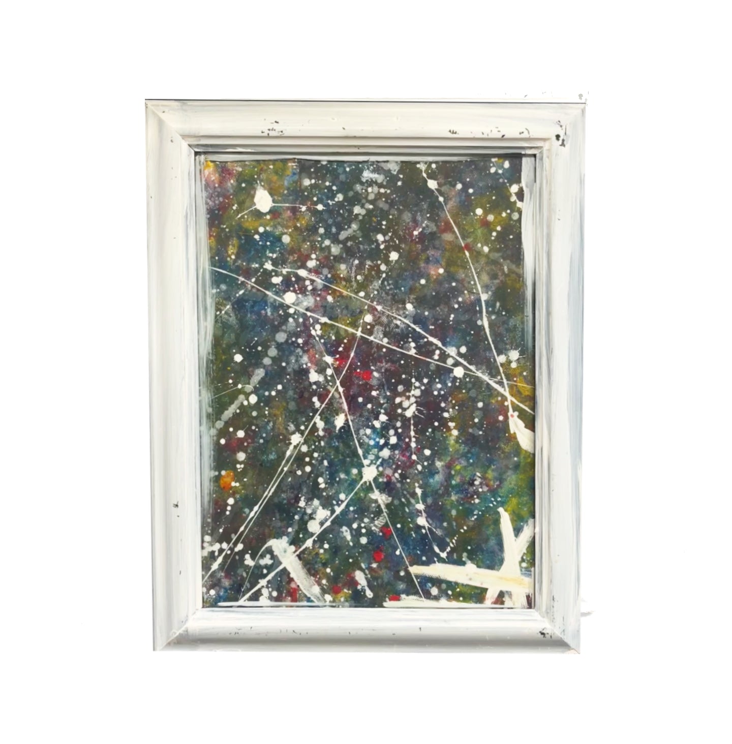 "Heirloom" 11x14-inch Abstract Acrylic Painting with Custom Frame