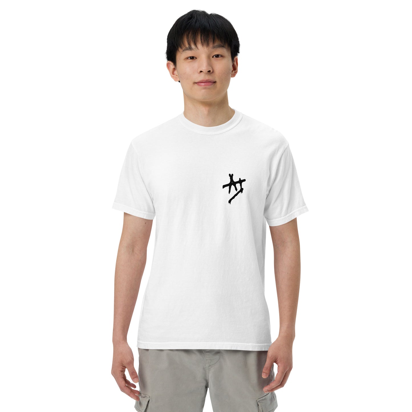 AJ Logo/Chaos Face T-Shirt (dark variant)